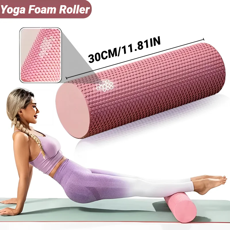 Foam Roller Trigger Point - Hexagonal Yoga Roller: EVA Foam Cylinder