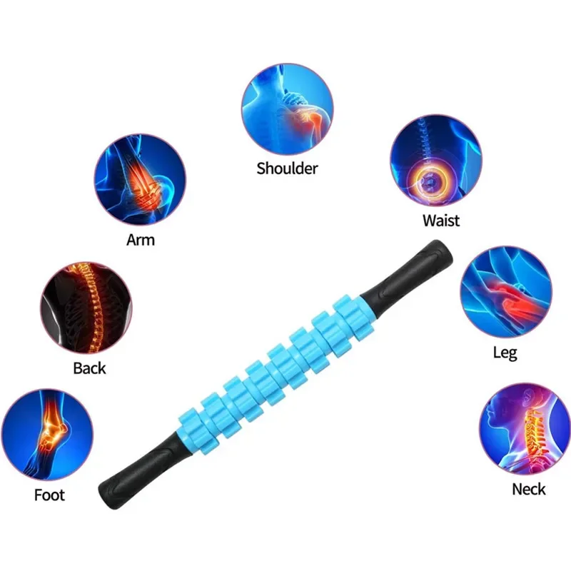 9 Wheel Muscle Roller Stick Fu – обзор и цена Foam Roller Trigger Point
